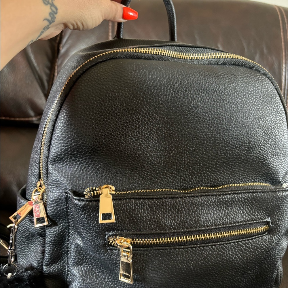 Black Mini Backpack